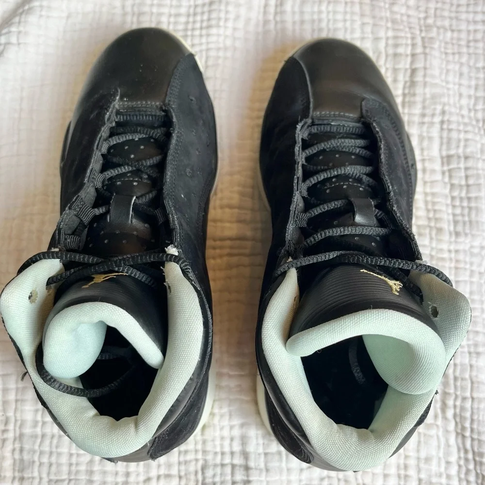 Nike | Air Jordan 13 Retro Black Mint Foam Sneakers Shoes Size 7Y EU40